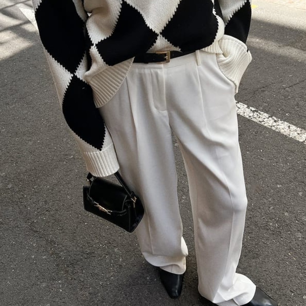 NAKD High Waist Pleated Wide Leg Pant (never worn)